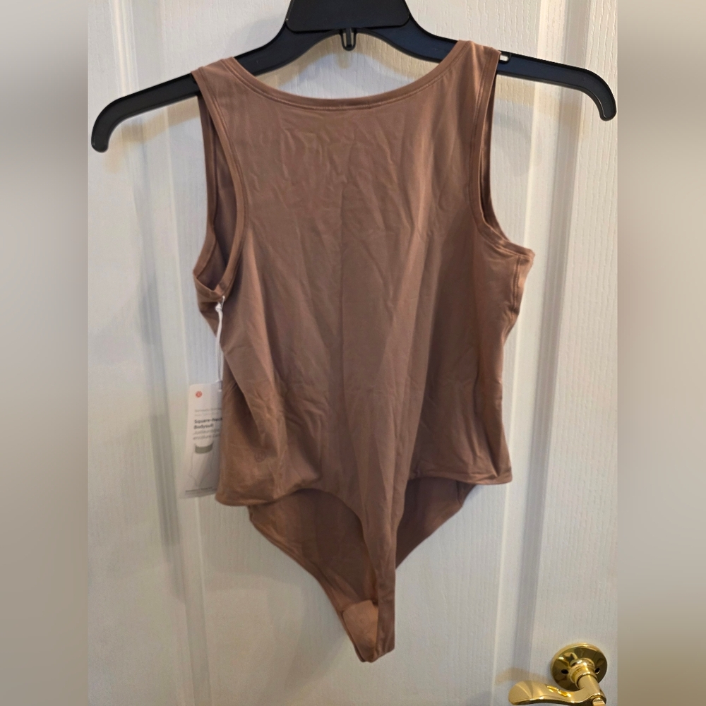 lululemon athletica Nulu Square Neck Bodysuit in Mauve Taupe/Twilight Rose - Picture 4 of 7